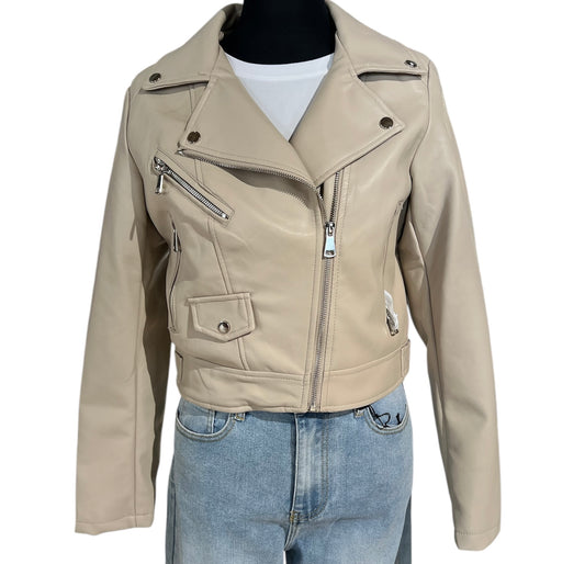 Giubbino in ecopelle donna
